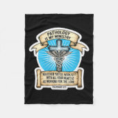 Womens Christian Pathologist Pathology Is My Minis Fleecedecke (Vorderseite)