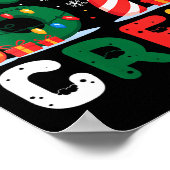 Womens Christmas 67 Crew Brainrot Funny Candy Cane Poster (Ecke)