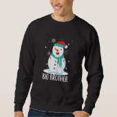 Womens Christmas Big Brother Snowman Santa Matchi Sweatshirt (Vorderseite)