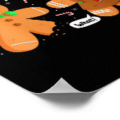 Womens Christmas Cookie Xmas Family Funny Gingerbr Poster (Ecke)