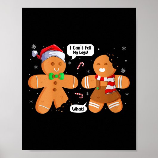 Womens Christmas Cookie Xmas Family Funny Gingerbr Poster (Vorne)