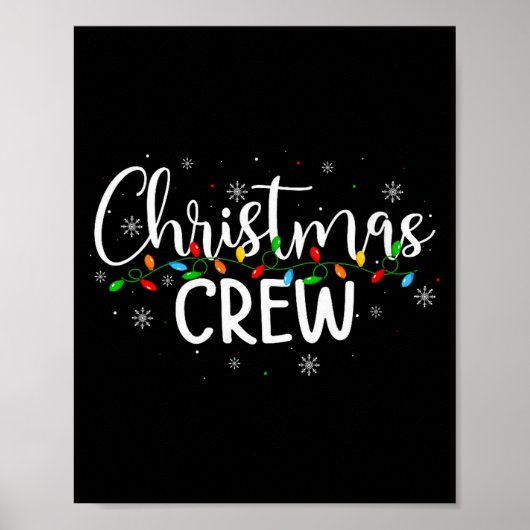 Womens Christmas Crew Pajamas Matching Family Grou Poster (Vorne)