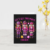 Womens Christmas Crushing It Nutcracker - Funny Re Karte (Gelbe Blume)