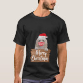 Womens Christmas Dog Gift Maltese 2020 Mask Santa T-Shirt (Vorderseite)