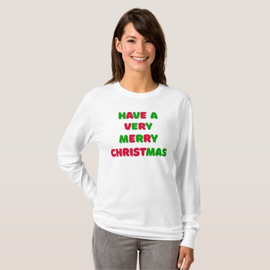 Women's Christmas Long Sleeve T-Shirt (Vorne ganz)