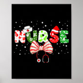 Womens Christmas Nurse Stethoscope Xmas Coquette B Poster (Vorne)
