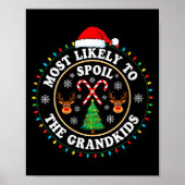 Womens Christmas Party Most Likely To Sil The Gran Poster (Vorne)
