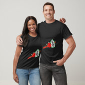 Womens Christmas Pregnancy Announcement Grandparen T-Shirt (Unisex)