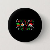Womens Christmas Squad Reindeer Elf Santa Snowman Button (Vorderseite)