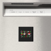 Womens Christmas Squad Reindeer Elf Santa Snowman Magnet (In Situ (Geschirrspüler))