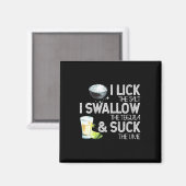 Womens Cinco De Mayo I Lick Salt Swallow Tequila Magnet (Vorderseite/Rückseite)