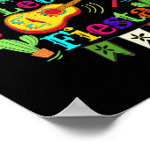 Womens Cinco De Mayo Mexican Guitar Cactus Lasse Poster (Ecke)