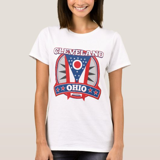 Women's Cleveland Ohio Raglan Sweatshirt T-Shirt (Vorderseite)