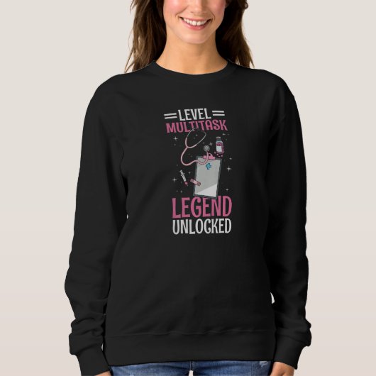 Womens Clinical receptionist Quote for a Clinical  Sweatshirt (Vorderseite)
