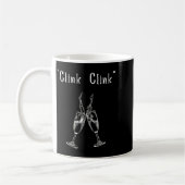 Womens Clink Clink V-neck Kaffeetasse (Links)