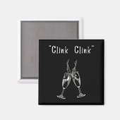 Womens Clink Clink V-neck  Magnet (Vorderseite/Rückseite)