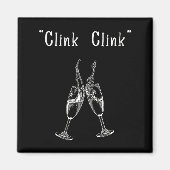Womens Clink Clink V-neck Magnet (Vorne)