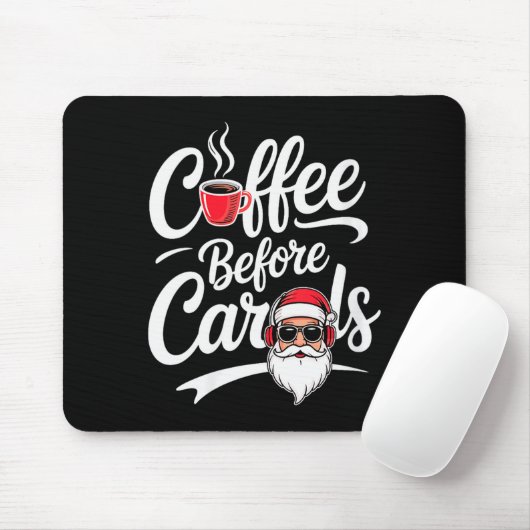 Womens Coffee Before Carols Funny Caffeine Lover C Mousepad (Mit Mouse)