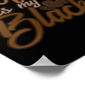 Womens Coffee Is My New Black Coffee Lover Funny Q Poster (Ecke)