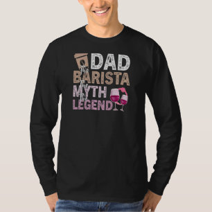 Womens Coffee Wine Zitat Barista Cool Coffee Wein T-Shirt