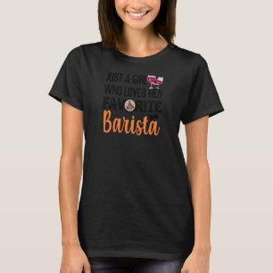 Womens Coffee Wine Zitat Barista Cool Coffee Wein T-Shirt