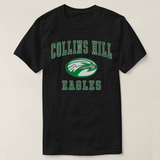Womens Collins Hill High School Eagles VNeck T-Shirt (Design vorne)