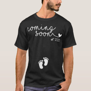 Womens Coming Soon est 2023 Schwangerschaft Mutter T-Shirt