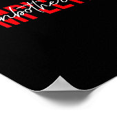 Womens Completely Unbothered Sarcasm Saying Quote  Poster (Ecke)