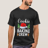 Womens Cookie Baking Crew Christmas Pajama Santa F T-Shirt (Vorderseite)