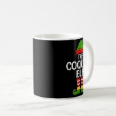 Womens Coquito Elf Xmas Matching Family Elf Squad Kaffeetasse (VorderseiteRechts)
