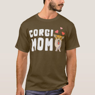Womens Corgi Mama Funny Corgi Dog Owner T - Shirt