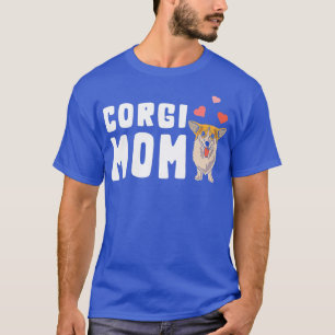Womens Corgi Mama Funny Corgi Dog Owner T-Shirt