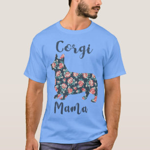Womens Corgi Mama Tshirt Niedlich Corgi Mama Gesch
