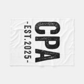 Womens CPA Est 2025 Certified Public Accountant Ex Fleecedecke (Vorderseite (Horizontal))