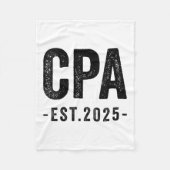 Womens CPA Est 2025 Certified Public Accountant Ex Fleecedecke (Vorderseite)