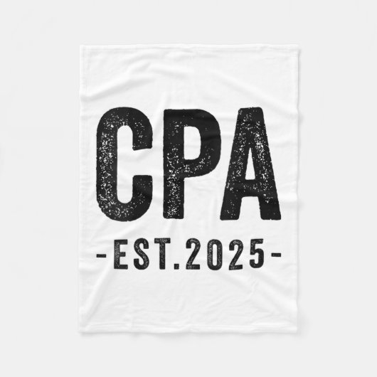 Womens CPA Est 2025 Certified Public Accountant Ex Fleecedecke (Vorderseite)