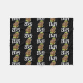 Womens Crazy kiwi Lady Design für ein Kiwi Girl Fleecedecke (Vorderseite (Horizontal))