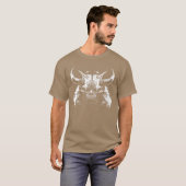 Womens Creepy Zombie Horror Monsteraurus Steampunk T-Shirt (Vorne ganz)