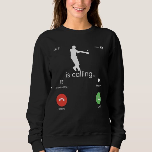 Womens Cricket Merchandise Clothing Cricket Equipm Sweatshirt (Vorderseite)