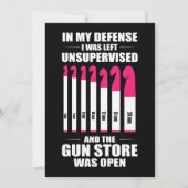 Womens Crocheting Crochet In meiner Verteidigung w Einladung (Rückseite)