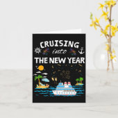 Womens Cruising Into New Year 2026 Match Family Va Karte (Gelbe Blume)