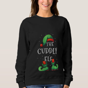 Womens Cudly Elf Funny Matching Familie Weihnachte Sweatshirt
