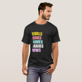 Womens Curls Kinks Waves Braids Rows Graphic T-Shirt (Vorne ganz)
