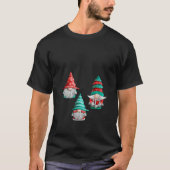 Womens Cute Christmas Gnomes V Neck T-Shirt (Vorderseite)