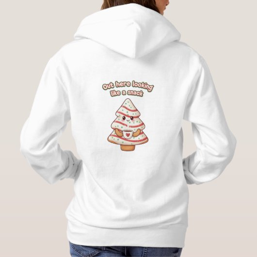 women's Cute Christmas hoodie (Rückseite)