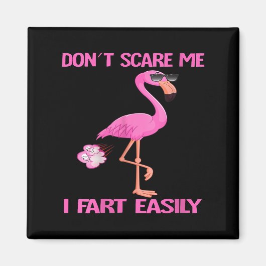 Womens Cute Don't E Me I Fart Easy Fart Joke Flami Magnet (Vorne)