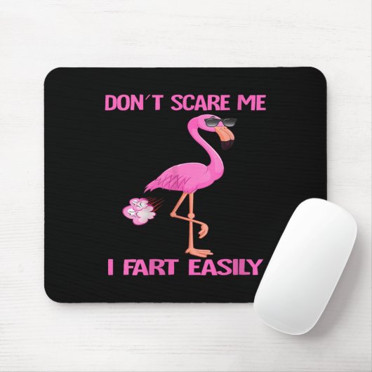 Womens Cute Don't E Me I Fart Easy Fart Joke Flami Mousepad (Mit Mouse)