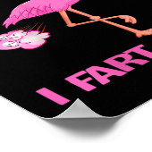 Womens Cute Don't E Me I Fart Easy Fart Joke Flami Poster (Ecke)