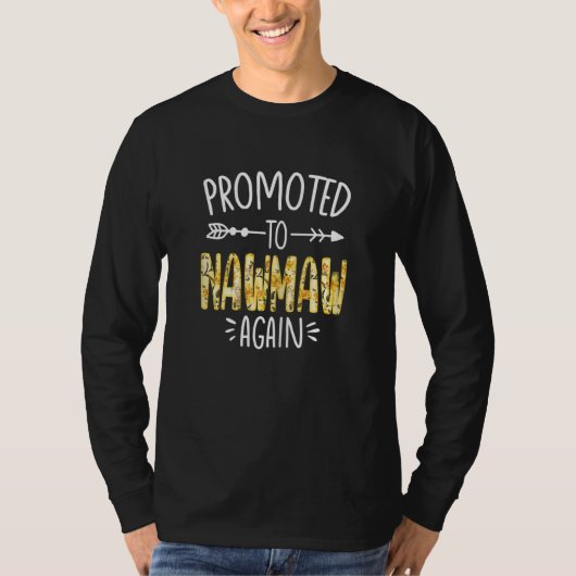 Womens Cute Floral Promoted To Be Nawmaw Again Mot T-Shirt (Vorderseite)