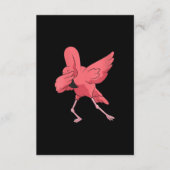 Womens Dabbing Flamingo Bird Niedlich Flamingo Pin Begleitkarte (Vorderseite)